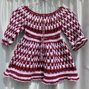 Knitted girls dress